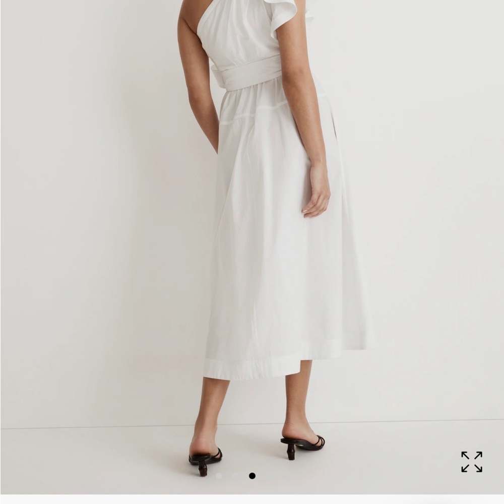 Madewell Ruffled One-Shoulder Midi Dress - Picture 9 of 10